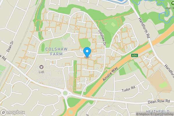 Map location for 16 Appleton Walk, Colshaw Farm, Wilmslow, Cheshire, SK9 2HN