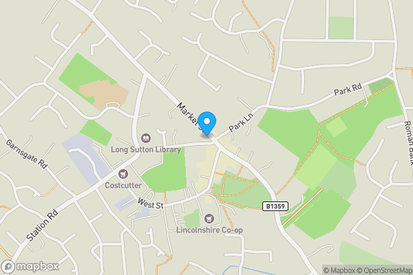 Map location for The Granary, 5 Market Street, Long Sutton, Spalding, Lincolnshire, PE12 9DD