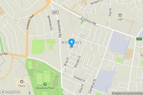Map location for 89 Bray Street, Belfast, BT13 3JB