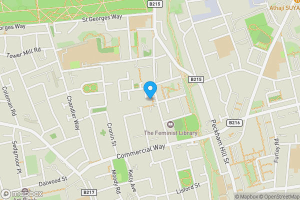 Map location for Flat 28 Oak Court, Sumner Road, Peckham, London, SE15 6PA