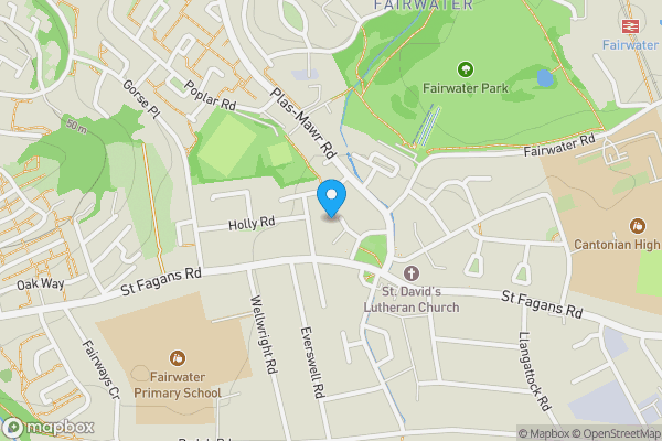 Map location for 1-4 Chestnut Road, Cardiff, CF5 3HR