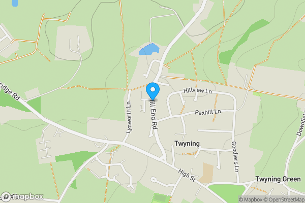 Map location for Blueberry Hill, Hillend Road , Twyning, GL20 6JL