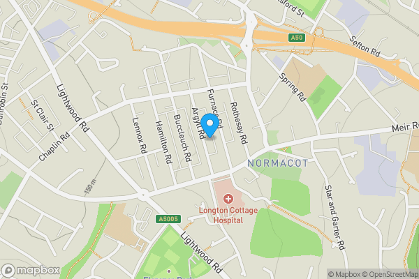 Map location for 51 Argyll Road, Normacot, Stoke-On-Trent, Staffordshire ST3 4RD