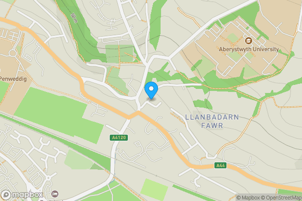 Map location for 8 Prospect Place, Llanbadarn Fawr, Aberystwyth, Dyfed, SY23 3SQ