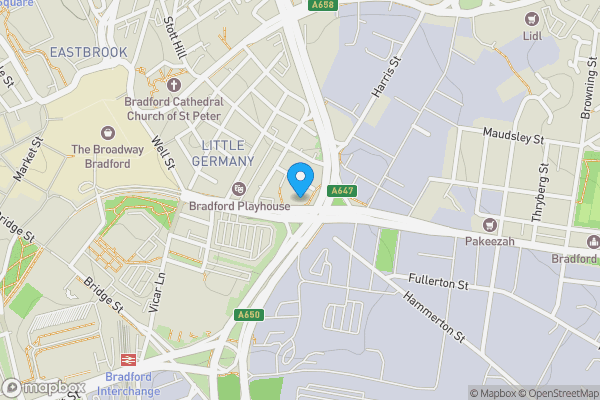 Map location for 318 The Gatehaus, Leeds Road Bradford, BD1 5BL