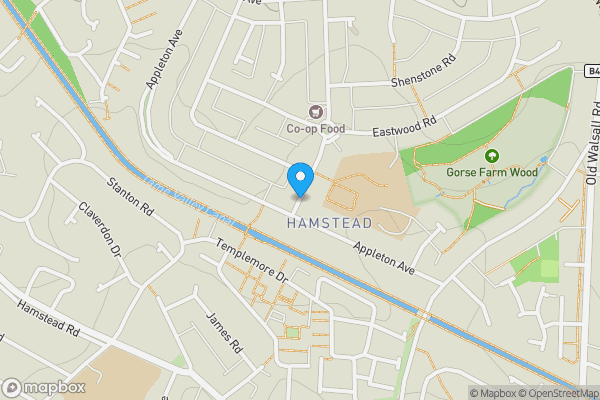 Map location for Gorse Farm Road, Birmingham, West Midlands, B43 5LU