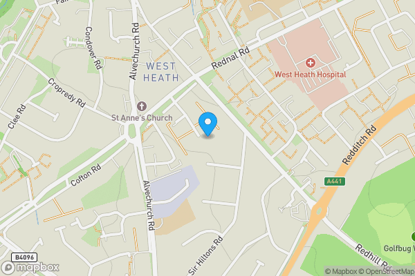 Map location for 38 The Grove, Northfield, Birmingham, West Midlands B31 3JX