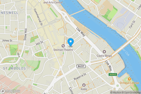 Map location for Drill Hall, Lower Dock Street, Newport, NP20 1EF