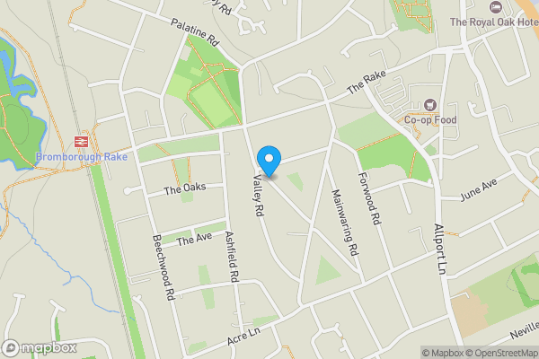 Map location for Dale Avenue, Wirral, Merseyside, CH62 7DY