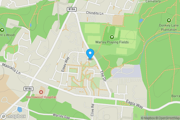 Map location for Gibraltar House, The Drive, Brentwood, Essex, CM13 3AZ