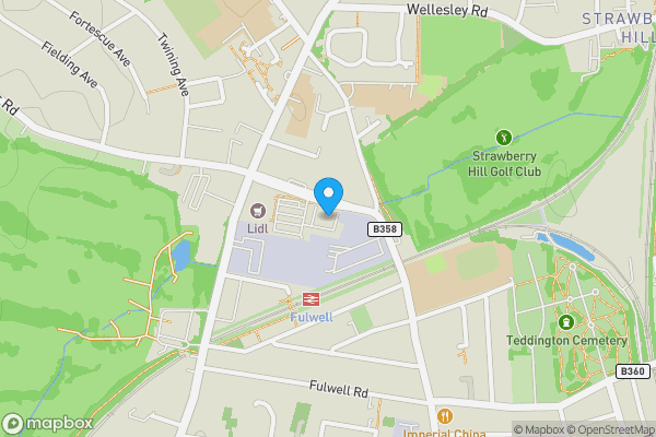 Map location for Twickenham Ambulance Station, South Road, Twickenham, TW2 5NT