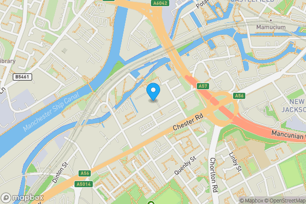 Map location for Apartment 408 9 Burton Place, Manchester, Lancashire, M15 4LR