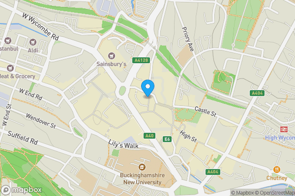 Map location for 3 Oxford Street High Wycombe Buckinghashire HP11 2DG