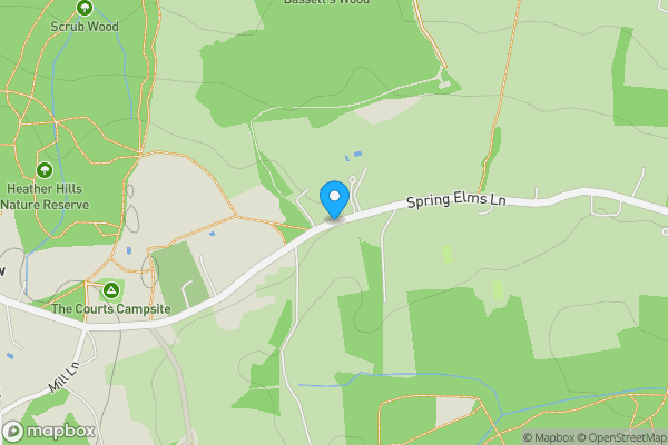 Map location for Land on the east side of High Bushes, Spring Elms Lane, Little Baddow, Essex, CM3 4SG