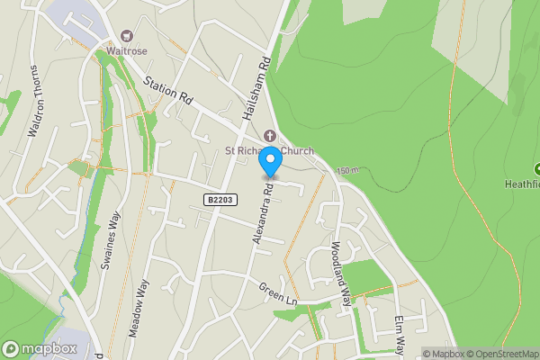 Map location for Alexandra Road, HEATHFIELD, TN21 8EB