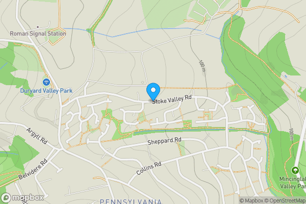 Map location for Land South of Stoke Valley Road Exeter, Devon, EX4 5HG