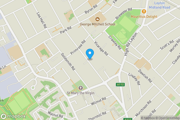 Map location for 85 Grange Park Road, Leyton, London, E10 5ER
