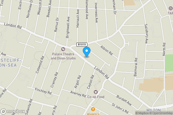 Map location for 377 London Road, Westcliff-on-Sea, Essex, SS0 7HU