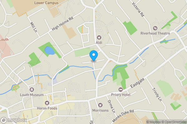 Map location for Wellington Street, LOUTH, Lincolnshire, LN11 0JS