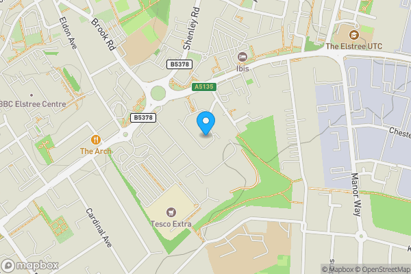 Map location for Flat 69 Foster House, Maxwell Road, Borehamwood, Hertfordshire, WD6 1FS