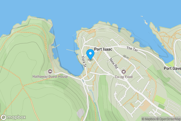 Map location for The Old Vicarage, 2 Trewetha Lane, Port Isaac, Cornwall, PL29 3RN