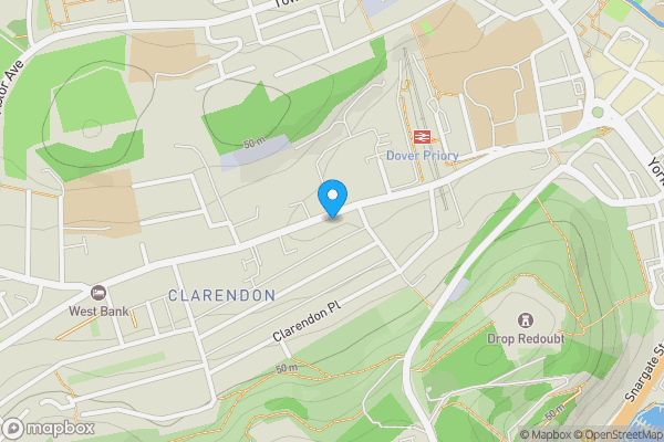 Map location for Flat 1, 135 Folkestone Road, Dover, Kent, CT17 9SG