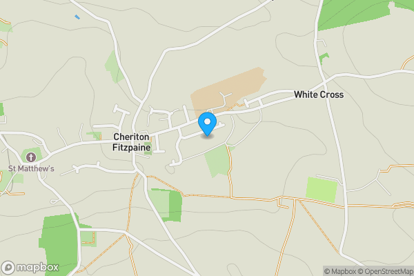Map location for 14 Cherry Meadow, Cheriton Fitzpaine, Crediton, EX17 4JX