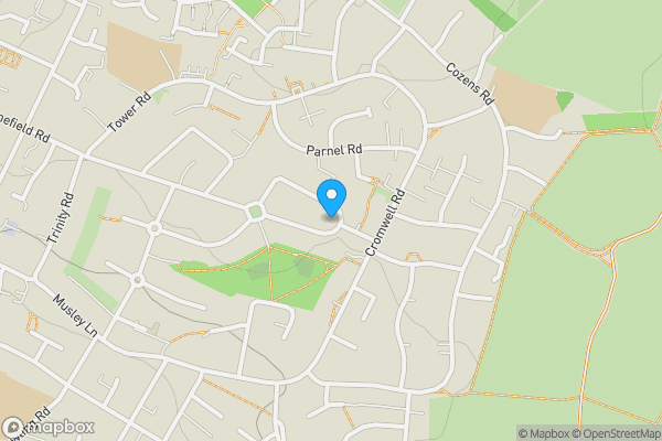 Map location for Land Adjacent to 34 Queen's Road, Ware, SG12 7DN