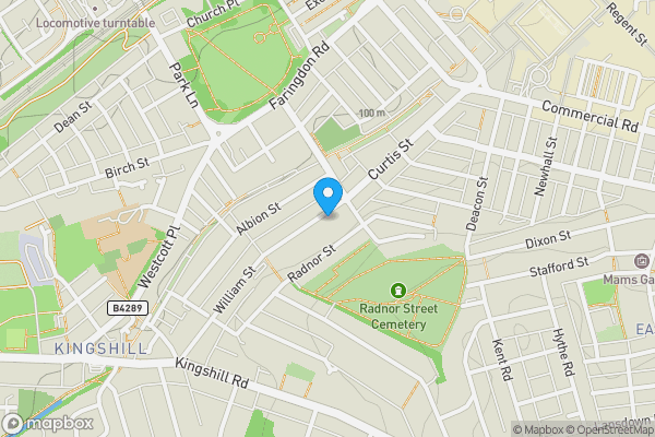 Map location for 8, William Street, Swindon, SN1 5LB