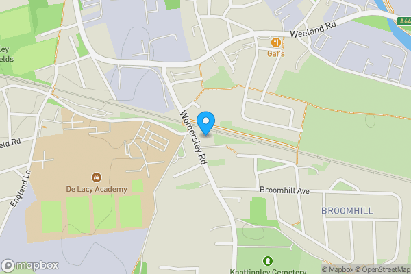 Map location for The Winston, 23 Womersley Road, Knottingley, West Yorkshire, WF11 0DB