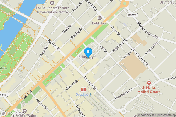 Map location for 15 Anchor Street, Southport, Merseyside PR9 0UT