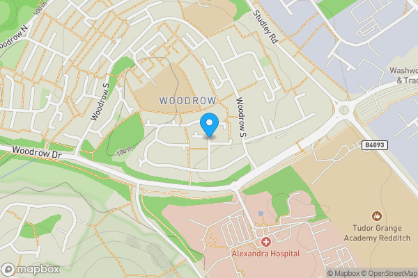 Map location for Tredington Close, Redditch, Worcestershire, B98 7UP