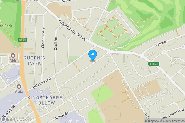 Map location for 101 Stanhope Road, Northampton, Northamptonshire, NN2 6JU
