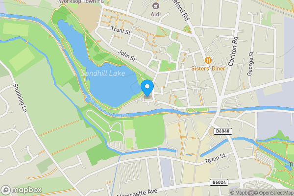 Map location for Sandhill Arms House Sandhill Street, Worksop, Nottinghamshire, S80 1SY