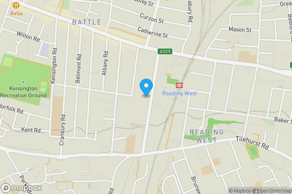 Map location for Flats 1-5, 26 Western Elms Avenue, Reading, Berkshire, RG30 2AN