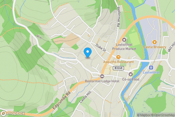 Map location for Land West of 14 Victoria, Victoria, Lostwithiel, Cornwall PL22 0AX