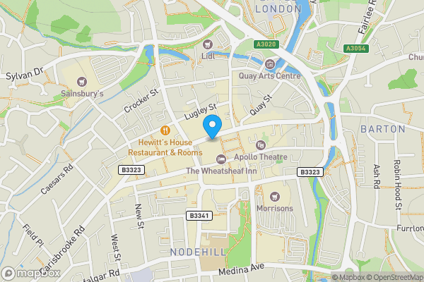 Map location for 42 High Street Newport Isle of Wight PO30 1SE