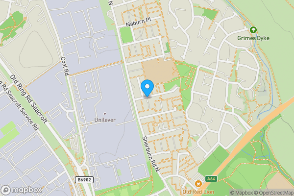 Map location for Naburn Fold, West Yorkshire, LS14 2BR