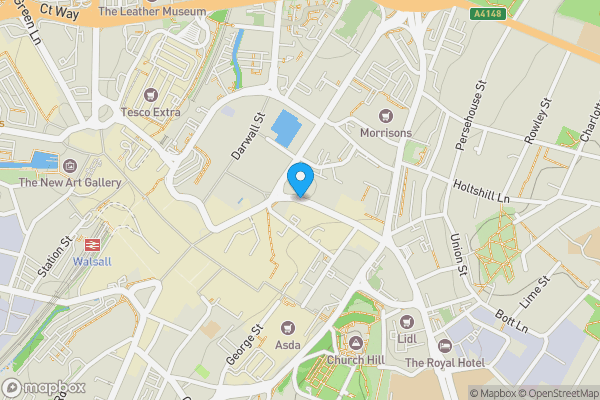 Map location for Bridge Street, Walsall, West Midlands, WS1 1JJ