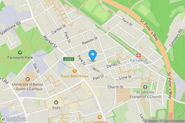 Map location for 13 Vernon Street, Farnworth, Bolton, BL4 7RD