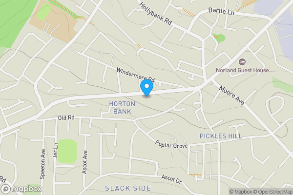 Map location for Plot 1 Land Rear of 853 - 855 Great Horton Road Bradford BD7 4AG