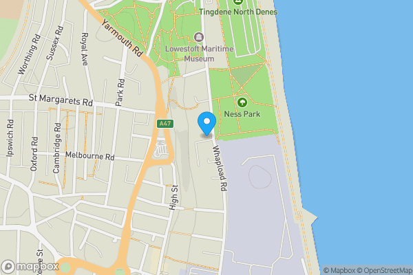 Map location for 311-314 Whapload Road, Lowestoft, NR32 1UL