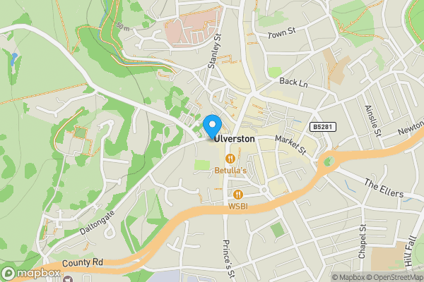 Map location for Lonsdale House Hotel, 11 Daltongate, Ulverston, Cumbria LA12 7BD