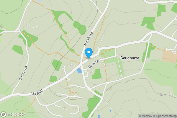Map location for Vine Cottage, High Street, Goudhurst, Cranbrook, Kent, TN17 1AG