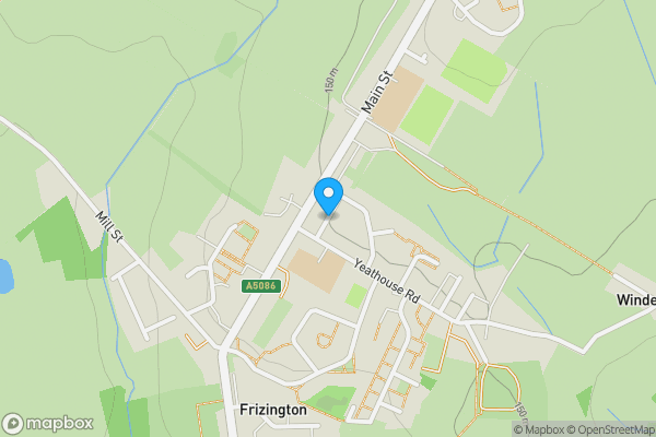 Map location for Land on North Side of The Frizington Veterans Club, Lindow Street, Frizington CA26 3PU