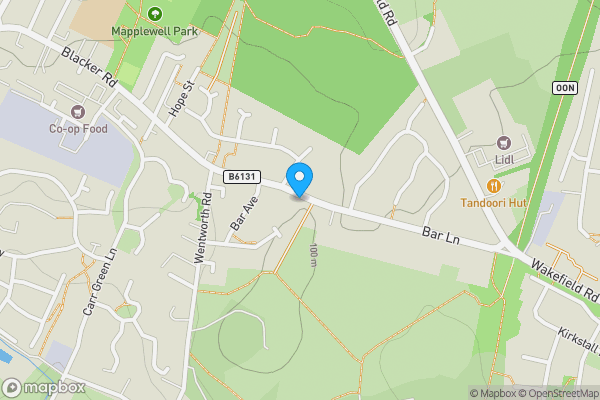 Map location for 66 Bar Lane, Mapplewell, Barnsley S75 6DE