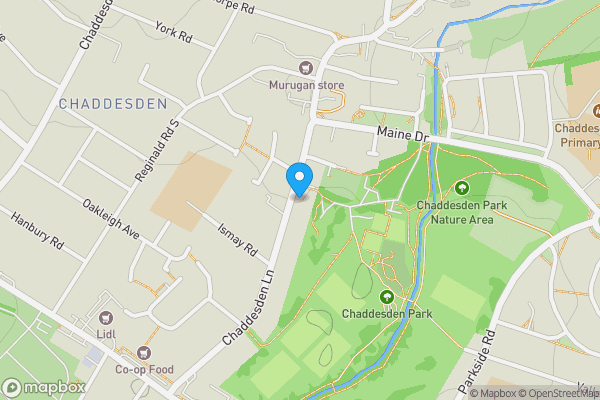 Map location for 102 Chaddesden Lane, Chaddesden, Derby, Derbyshire, DE21 6LN