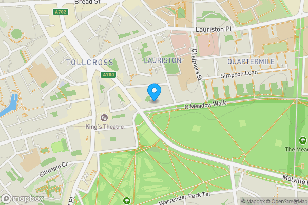 Map location for 4/6 Lonsdale Terrace, Edinburgh, Midlothian, EH3 9HN