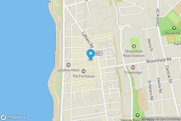 Map location for 29 Wellington Road, Blackpool, Lancashire FY1 6AR