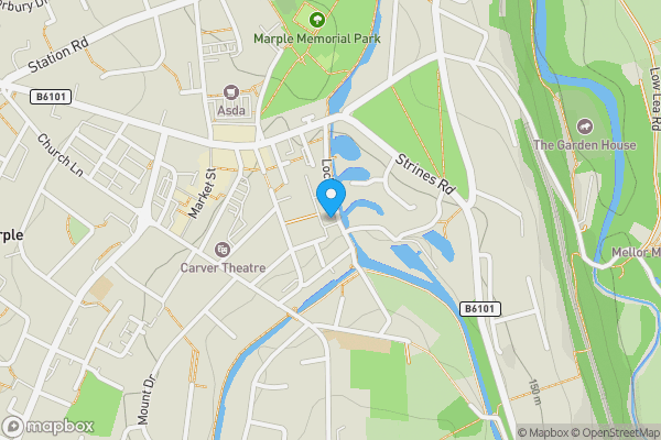 Map location for 1 Top Lock Cottage, Lockside, Marple, Stockport, Cheshire SK6 6BN